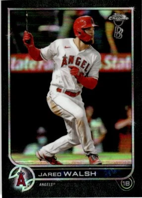 2022 Topps Chrome Ben Baller Jared Walsh Los Angeles Angels #24 - Image 1 of 2