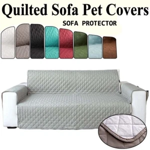 1/2/3 Seater Sofa Protector Slip Covers Quilted Throws Furniture Pet Couch Cover - Picture 1 of 28