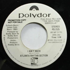 Rock Promo Nm! 45 Atlanta Rhythm Section - i Ain't Much / much On Polydo - Picture 1 of 2