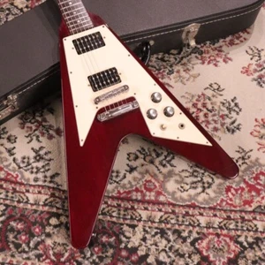 Gibson Flying V '67 Reissue Cherry with Hard case 2004 electric guitar - Picture 1 of 11