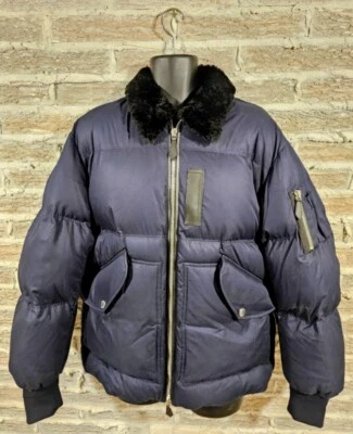 Burberry M Stanley London Mediano Plumón Bomber Chaqueta Italia Nuevas Etiquetas De Gran Tamaño Foto 1 de 4