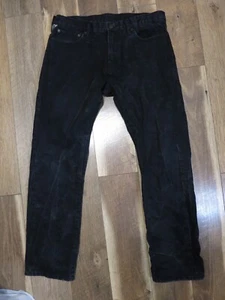 Jeans dritti Denim Supply Ralph Lauren uomo nero cotone Bedford taglia 34 x 32 - Foto 1 di 14