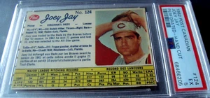 1962 POSTA CANADESE #124 JOEY JAY psa 5 Cincinnati ROSSI (205) - Foto 1 di 5
