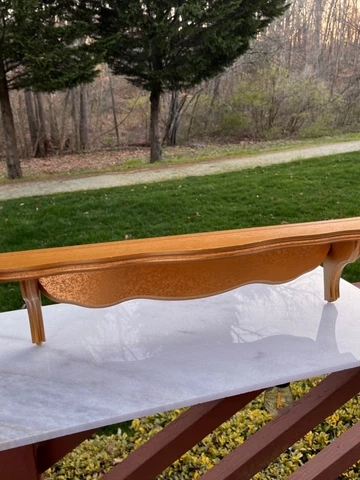 Vintage Gold Gilt Wood Wall  Shelf 24”x5” Cover