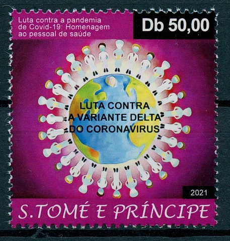 Sao Tome & Principe 2021 MNH Medical Stamps Corona Delta Variant 1v Set Cover