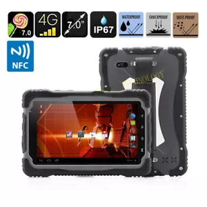 7" RUGGED Tablet PC Smartphone 4G LTE HUGEROCK-T70 Android Full Function NFC - Picture 1 of 10