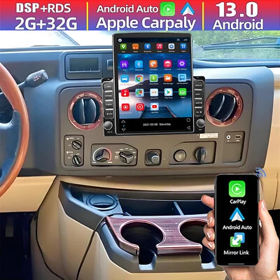 Android 13 CarPlay Stereo Car Radio GPS For Ford E150 E250 E350 Super Duty 09-14 - Image 1 of 4