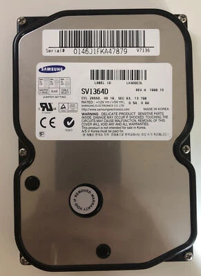 Samsung SV1364D 13.7GB ATA/IDE PATA Hard Drive 3.5" - Image 1 of 3