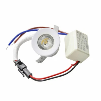 Faretto led incasso 1 watt mini punto luce bordo bianco 6500k 3000k 4000k blu - Immagine 1 di 4