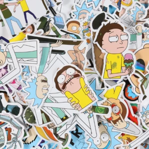 100pcs Rick and Morty Funny Cartoon Stickers Skateboard Suitcase Guitar Luggage  - Picture 1 of 7