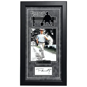 Tom Hanks Autographed Forrest Gump Cut Photo Framed Collage JSA COA Signed - Picture 1 of 6