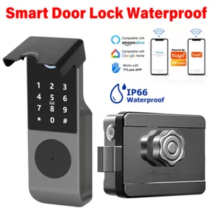 Electronic Smart Door Lock Fingerprint Smart Doorlock Password APP Card Keypad - Picture 1 of 11