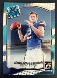 NATHAN PETERMAN 2017 Panini Donruss Football Optic RATED ROOKIE RC-Bills/ Bears