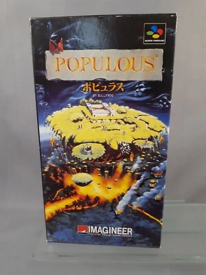 NINTENDO Super Famicom SFC POPULOUS Japanese Version Boxed - Image 1 of 3