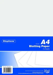 Stephens Blotting Paper Sheets A4 4 Sheets Blotting Paper for Ink Pens & Abso... - Picture 1 of 1
