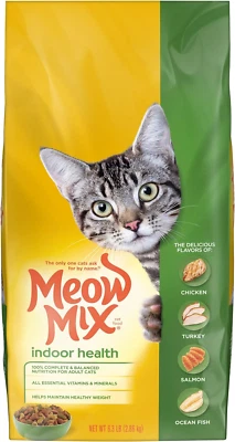 Meow Mix Indoor Health Dry Cat Food, 6.3 Pound Bag