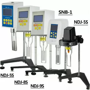NDJ SNB Rotary Viscometer Digital Viscosity Meter 1~6000000mPa.s w/Rotor & Stand - Foto 1 di 72