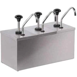 Stainless Steel Pump Insulated Countertop Bar Combo 3 Dispenser (2qt ea) - Picture 1 of 3