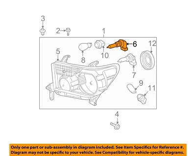 TOYOTA OEM 90-23 4Runner Headlamp Components-High Beam Bulb 9098113046 - Image 1 of 2