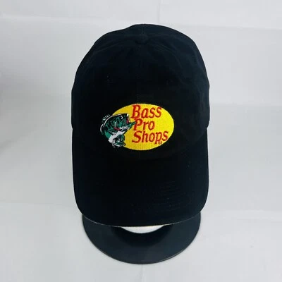 Gorra de hombre Black Bass Pro Shops cuerda ajustable trasera Foto 1 de 4