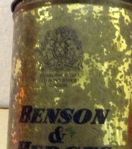 Vintage BENSON & HEDGES Special Filter Cigarette Storage Tin Can - Picture 1 of 11