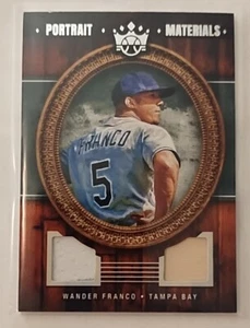 Wander Franco Rookie Dual Relic 2022 Panini Diamond Kings Portrait Materials - Picture 1 of 2