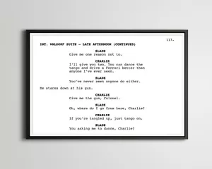 POSTER sceneggiatura profumo di donna! (fino a 24x36) - Film - Sceneggiatura - Al Pacino - Foto 1 di 7