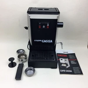Gaggia Modell Kaffee Espressomaschine schwarz *TURBOAUFSCHÄUMER FEHLT* getestet funktioniert - Bild 1 von 11