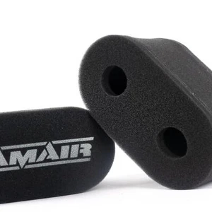 RAMAIR Weber DCOE Dellorto DHLA Foam Carb Sock Air Filters Trumpet Stack Pair - Picture 1 of 5