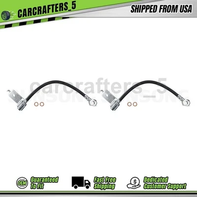 2 задних тормозных гидравлических шланга для 1991 1992 1993 1994 Lincoln Town Car 4,6 л - Изображение 1 из 4