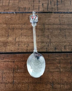 London Souvenir Spoon Royal Crown and Coat of Arms Silver Plated Collectible - Picture 1 of 10