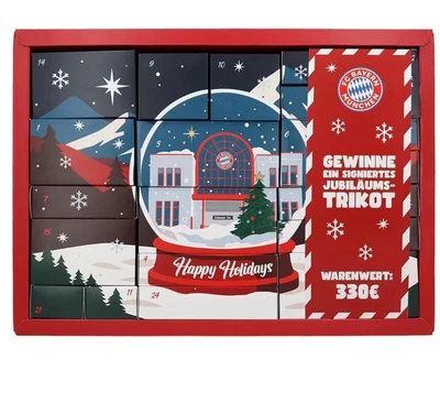 EXPRESSVERSAND FC Bayern München Adventskalender 2025 330€ Warenwert NEU und OVP