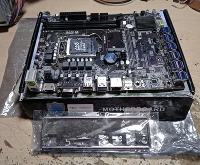 Scheda madre MicroATX  mining B250C BTC + i3 6100, LGA1151, DDR4 + Mascher - Immagine 1 di 4