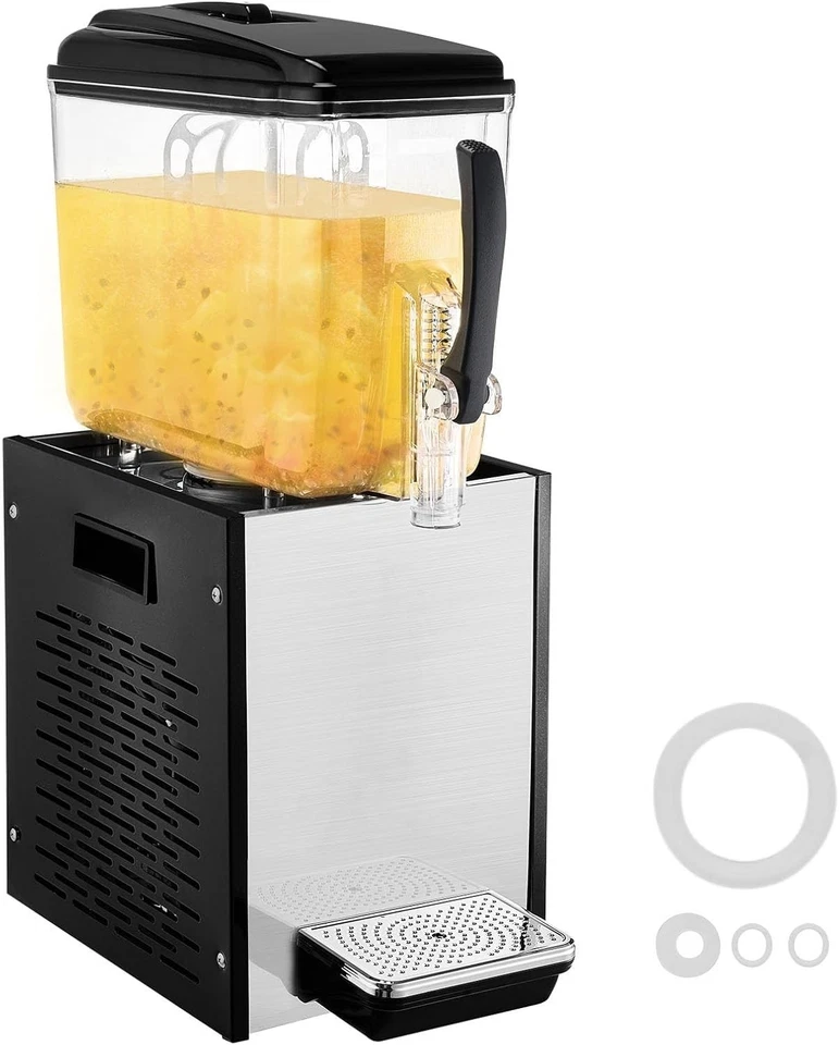VEVOR Dispensador Comercial de Bebidas, Dispensador de Jugos 12 L / 12.7 QT, 246W 304 St Foto 1 de 4