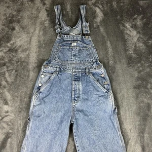 Vintage Calvin Klein Denim Blue Jean Bib Carpenter Overalls Mens Small Hipster - Picture 1 of 20