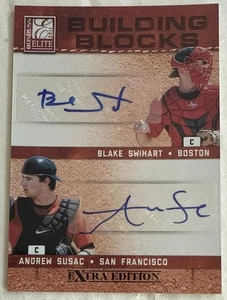 SWIHART SUSAC HICKS LOWERY🔥2011 Donruss Elite Building Blocks RC Quad AUTO 5/10 - Picture 1 of 2