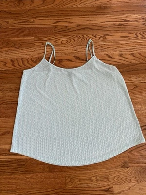 Camiseta sin mangas The Limited con correa de espagueti verde azulado blanco camisola cami para mujer talla grande Foto 1 de 4