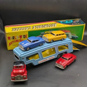 1950er Jahre Friction Toys - Weltweiter Autotransporter - SSS Toys - Bild 1 von 12