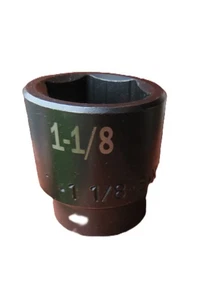SK 6 Point   1/2 ” Drive  1" 1/8  Standard impact Socket  #34036 USA - Picture 1 of 2