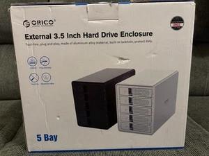 ORICO 5 Bay External Hard Drive Enclosure 80TB For 3.5" SATA HDD JBOD 9558U3 - Photo 1/10