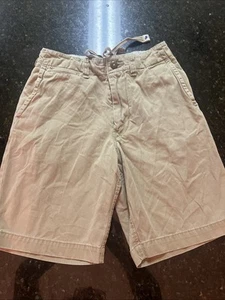 Abercrombie Kids Khaki Shorts Sz 12 Board Skater Vintage Preppy Teen Tween Y2K - Picture 1 of 8