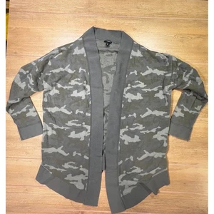 Maglione cardigan donna EXPRESS mimetico aperto davanti XL - Foto 1 di 8