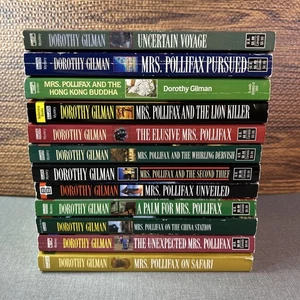 Dorothy Gilman Mrs Pollifax Mysteries & Uncertain Voyage 12 Paperback Book Lot - Bild 1 von 24