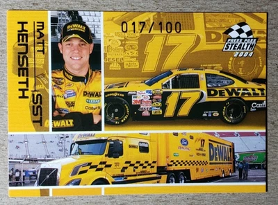 2004 Press Pass Stealth X-Ray Numbered Matt Kenseth 017/100 NASCAR Car Number - Image 1 of 2