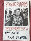 Smashing Pumpkins 11x1  Concert Tour Poster Siamese Dream 1994