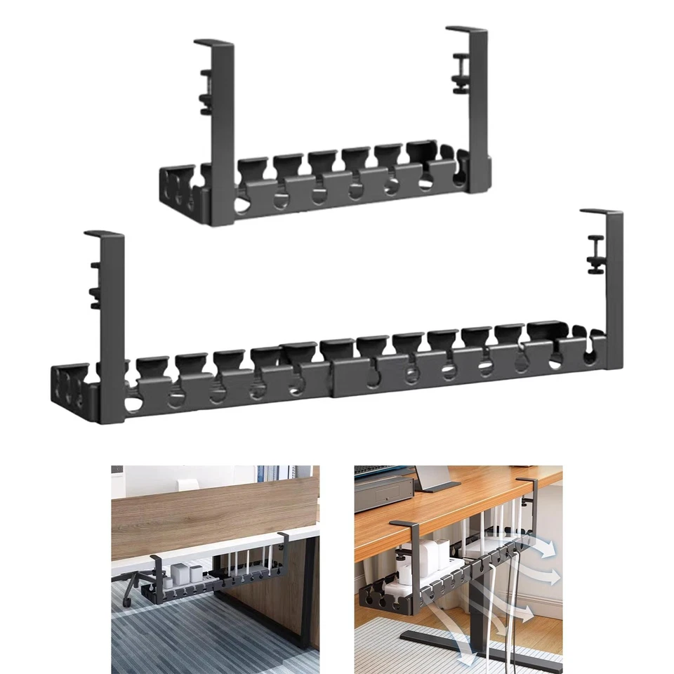Under Desk Cable Management Organizer for Home Office Carbon Steel Wire Rack - Image 1 of 1