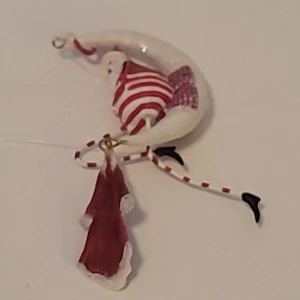 Dept 56 Santa Claus with Moon Krinkles Mini Christmas Ornament Patience Brewster - Picture 1 of 15