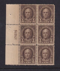 1925 Hale Sc 551 1/2c MNH VF with full original gum, plate block of 6 (A1 - Picture 1 of 1