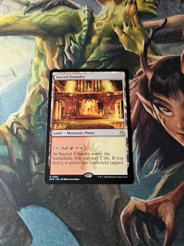 MTG Magic the Gathering Sacred Foundry (285/497) Ravnica Remastered LP - Image 1 of 3