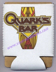 CAN KOOZIE / COOZIE Star Trek: Deep Space Nine QUARK'S BAR LOGO on White MINT! - Picture 1 of 3
